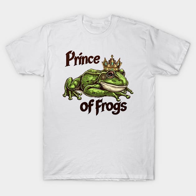 Prince Of Frogs T-Shirt by TooplesArt